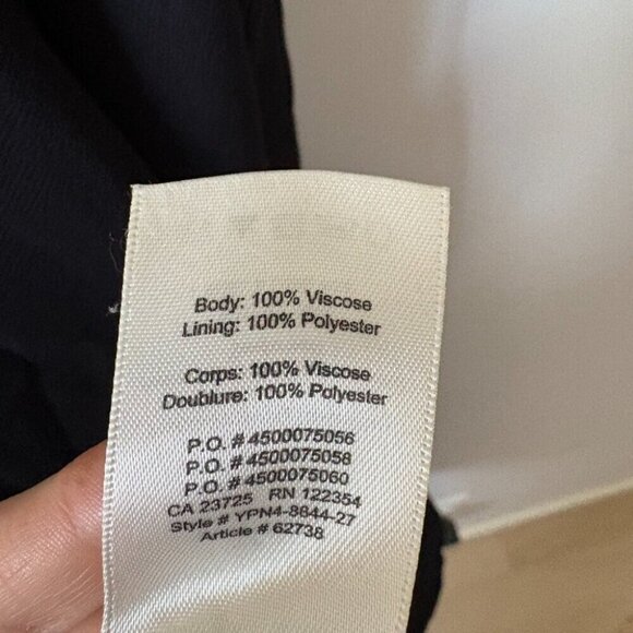 Aritzia Wilfred Pascale Open Back Tie Maxi Dress Black Size Medium - Picture 8 of 8